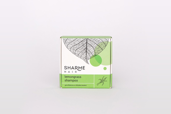 НАТУРАЛЬНЫЙ ТВЕРДЫЙ ШАМПУНЬ SHARME HAIR LEMONGRASS (ЛЕМОНГРАСС) - SHARME (Сухая косметика и кремы, шампуни и кондиционеры) - greenwaygoods.ru